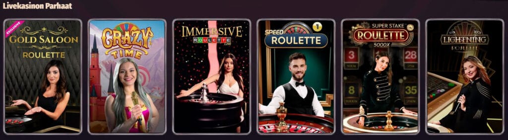 Dragonia Casinon live-pelit